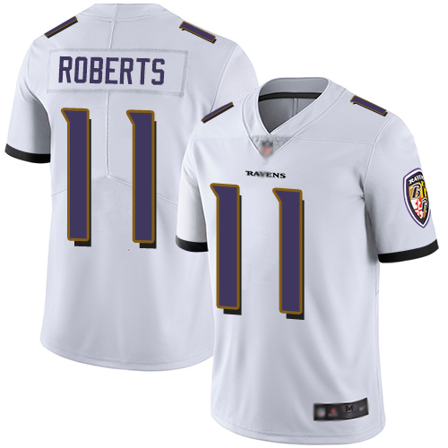Baltimore Ravens Limited White Men Seth Roberts Road Jersey NFL Football #11 Vapor Untouchable->baltimore ravens->NFL Jersey